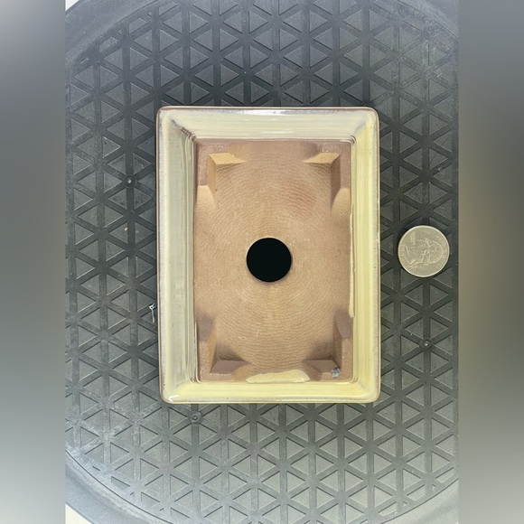 Cream/Beige Glazed Bonsai Pot - Picture 5 of 6